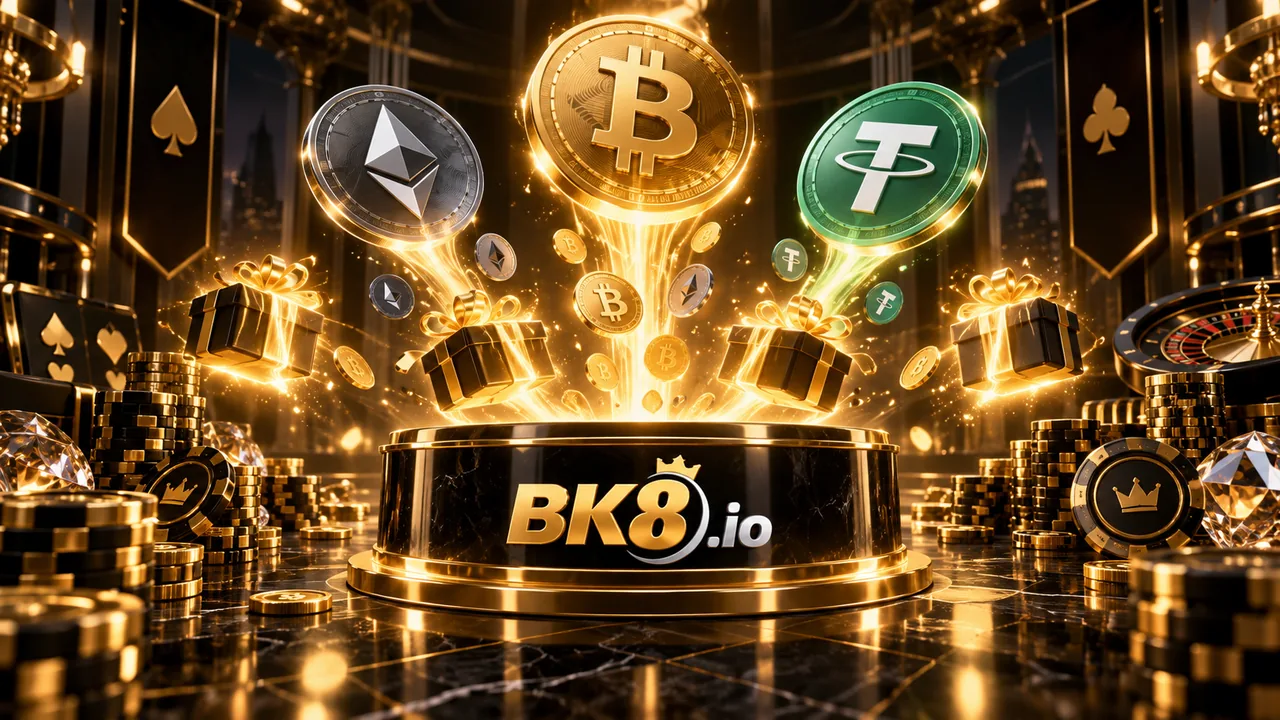 Bonos y promociones de casino crypto con BTC, ETH y USDT en BK8